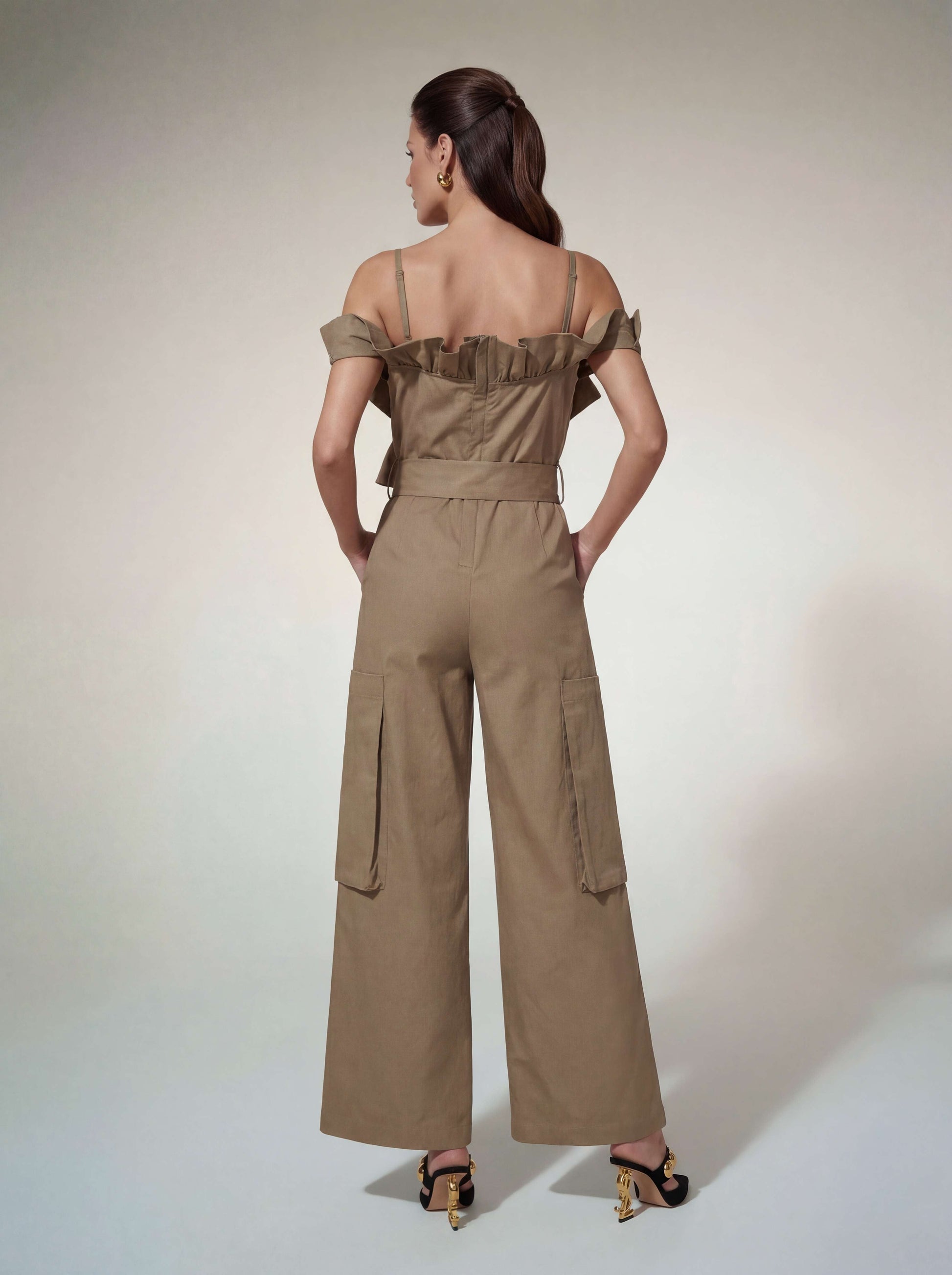 Antares Spaghetti Tie Up Jumpsuit