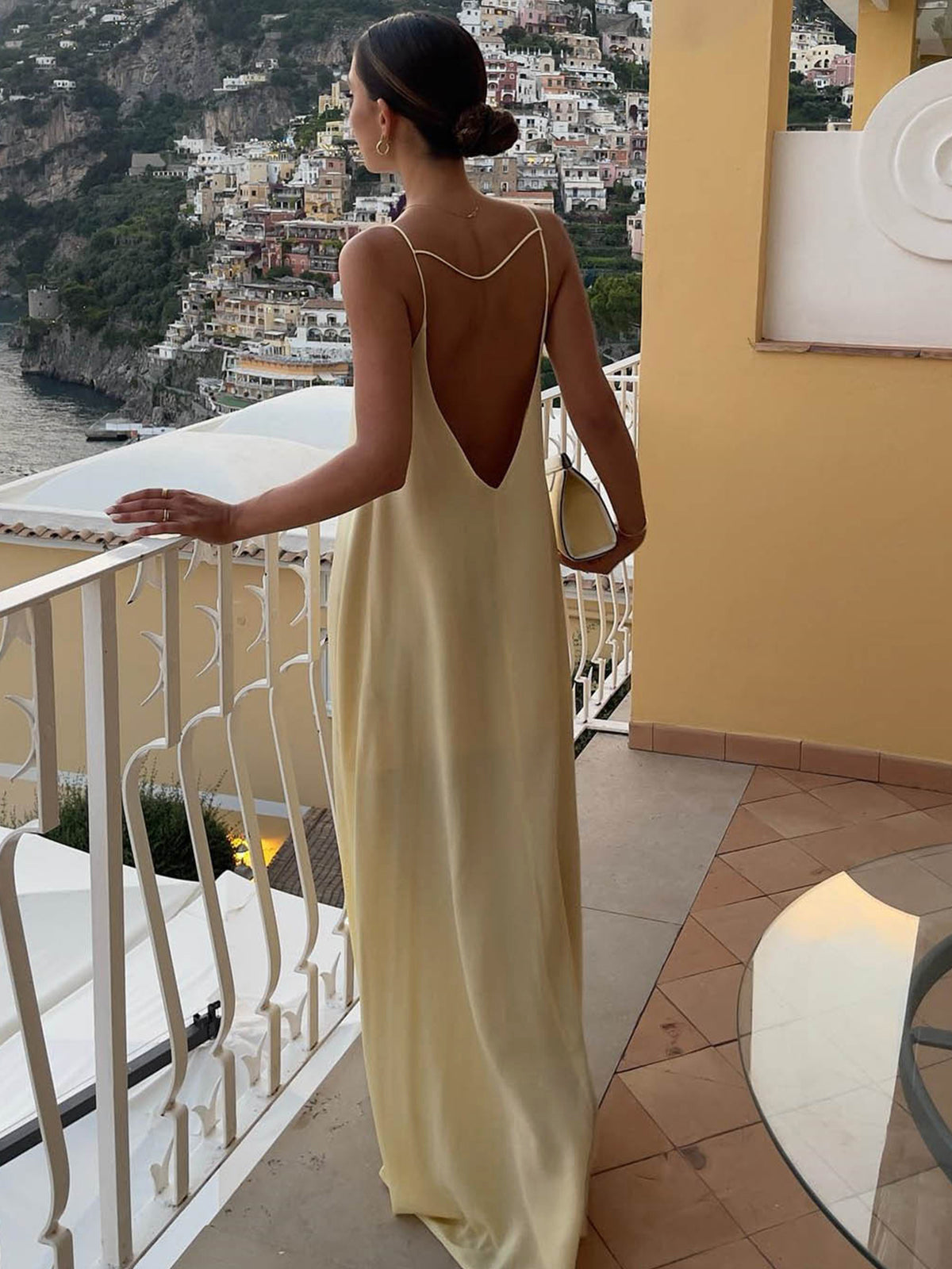 Tessa - Backless  Positano Dress