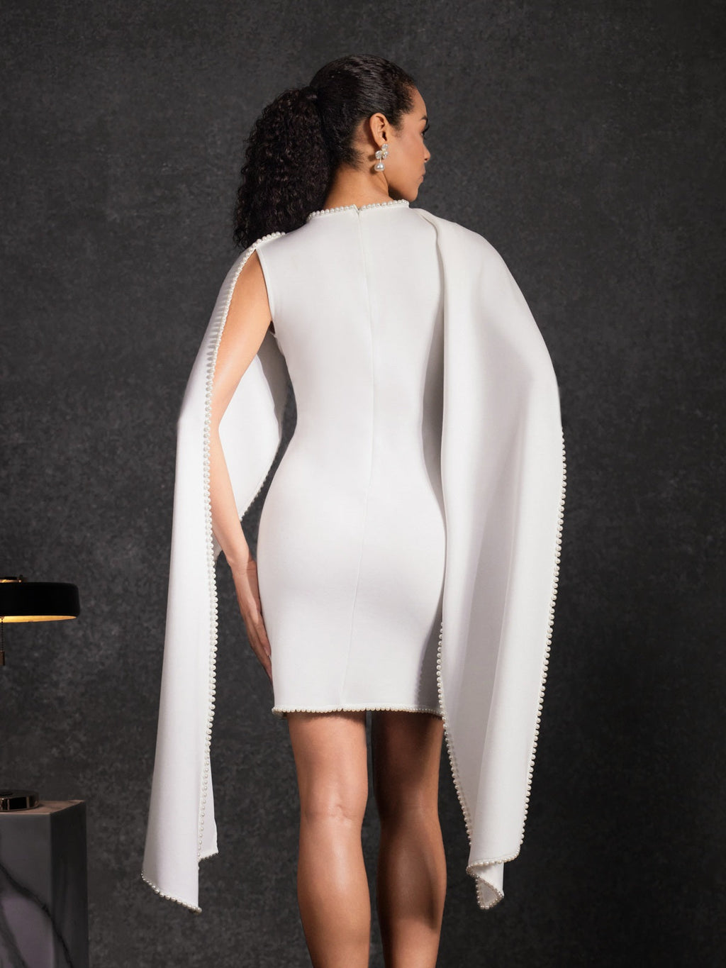 Batia Sleeveless Mini Dress With Scarf