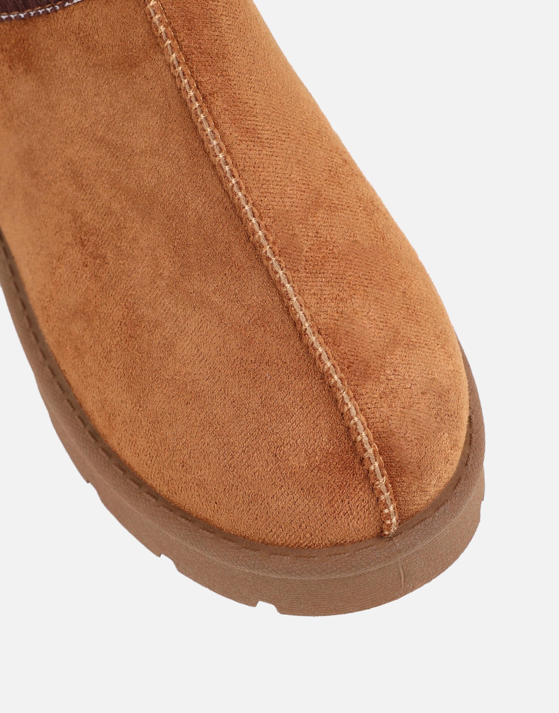 Maeve - Tan Slippers