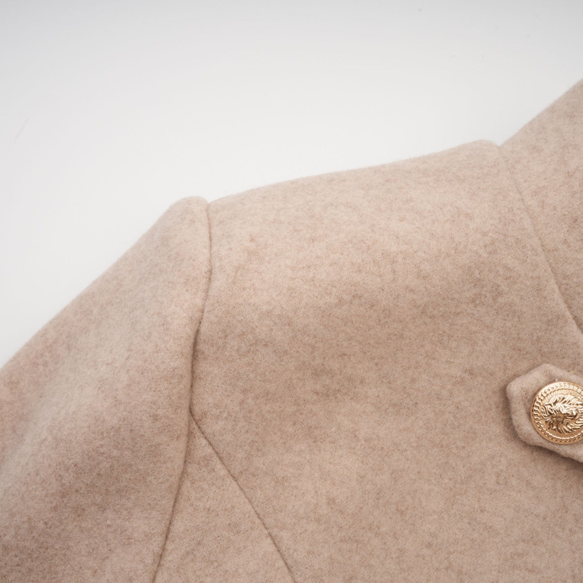 Kendall - Detachable-cape Faux-fur Coat