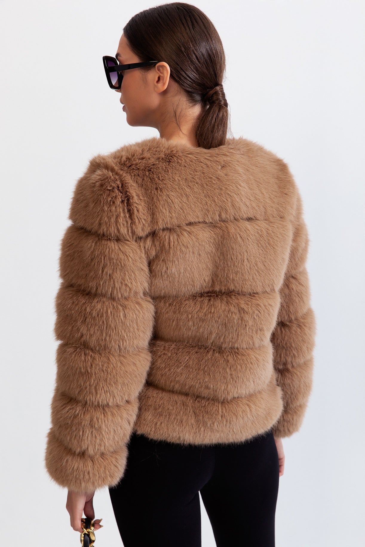 Willow - Faux Fur Jacket - Brown