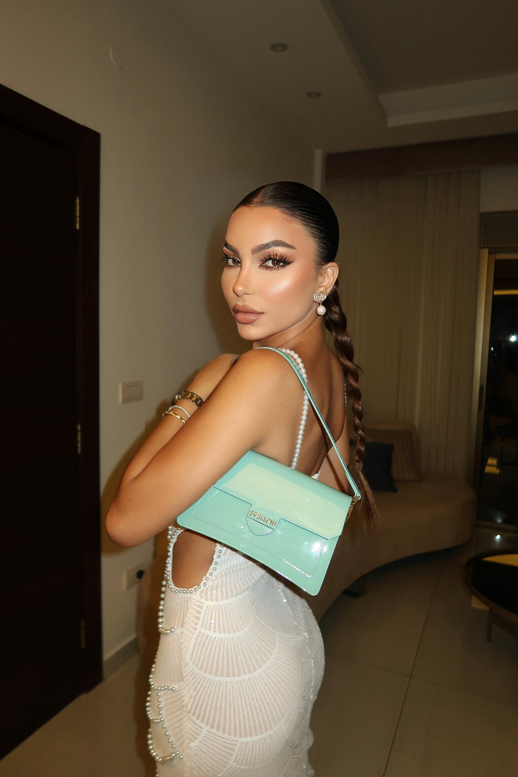 Orielle - Pearl Sequin Maxi Dress