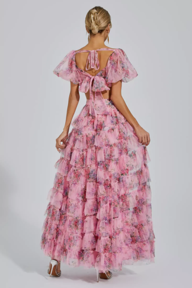 Braylee - Floral Ruched Set