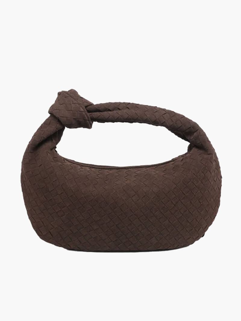 Woven Suede Bag