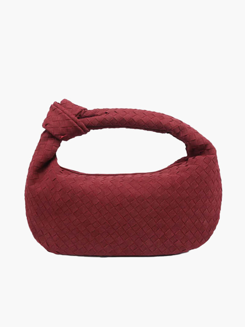Woven Suede Bag