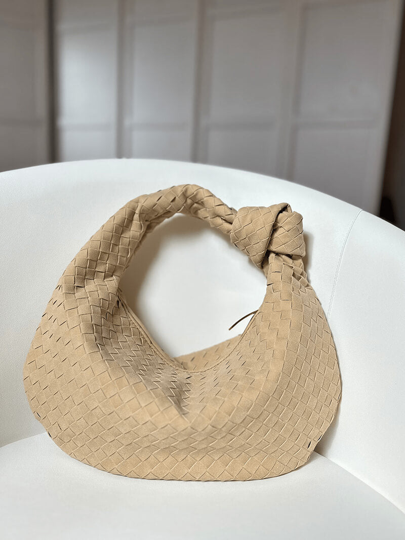Woven Suede Bag