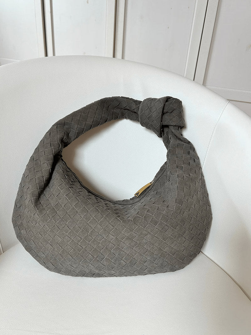 Woven Suede Bag
