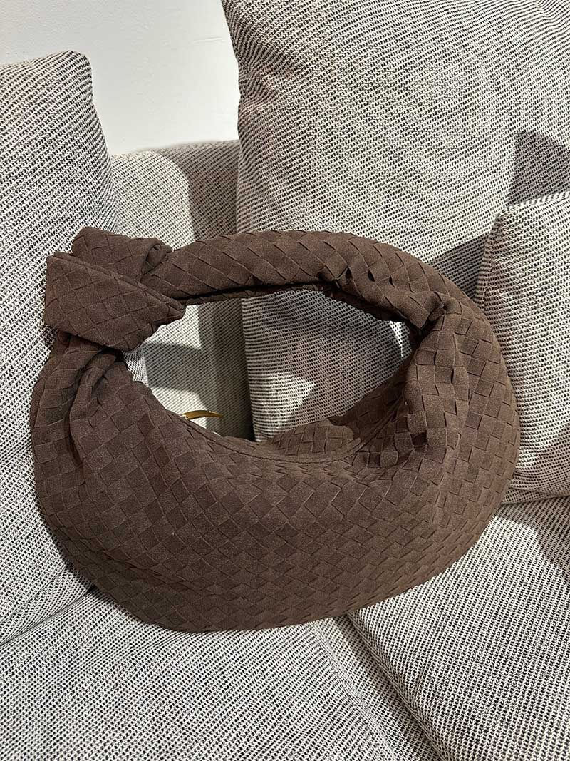 Woven Suede Bag