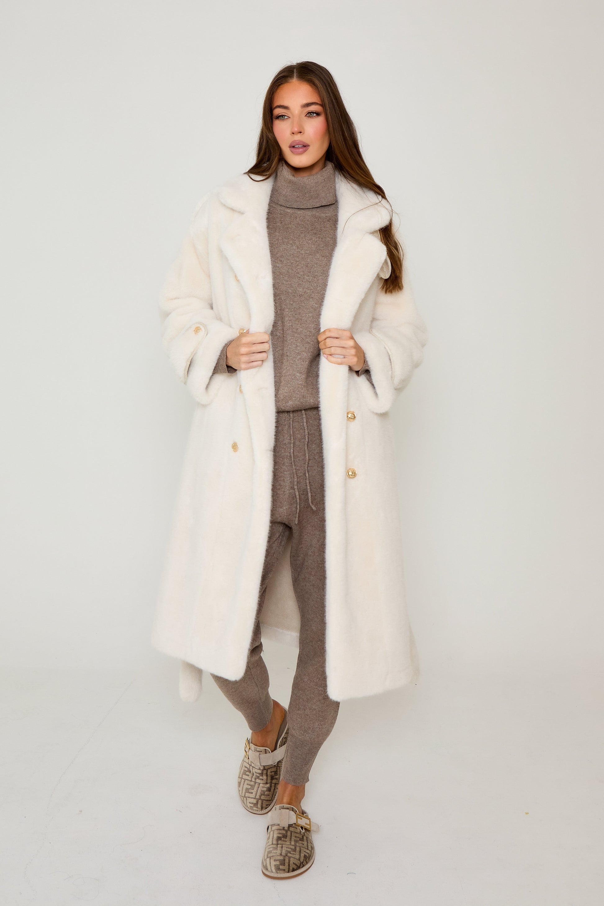 Amara Long Premium Faux Fur Coat