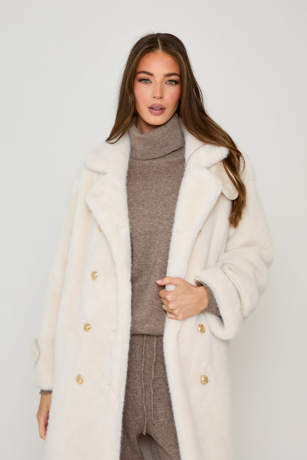 Amara Long Premium Faux Fur Coat