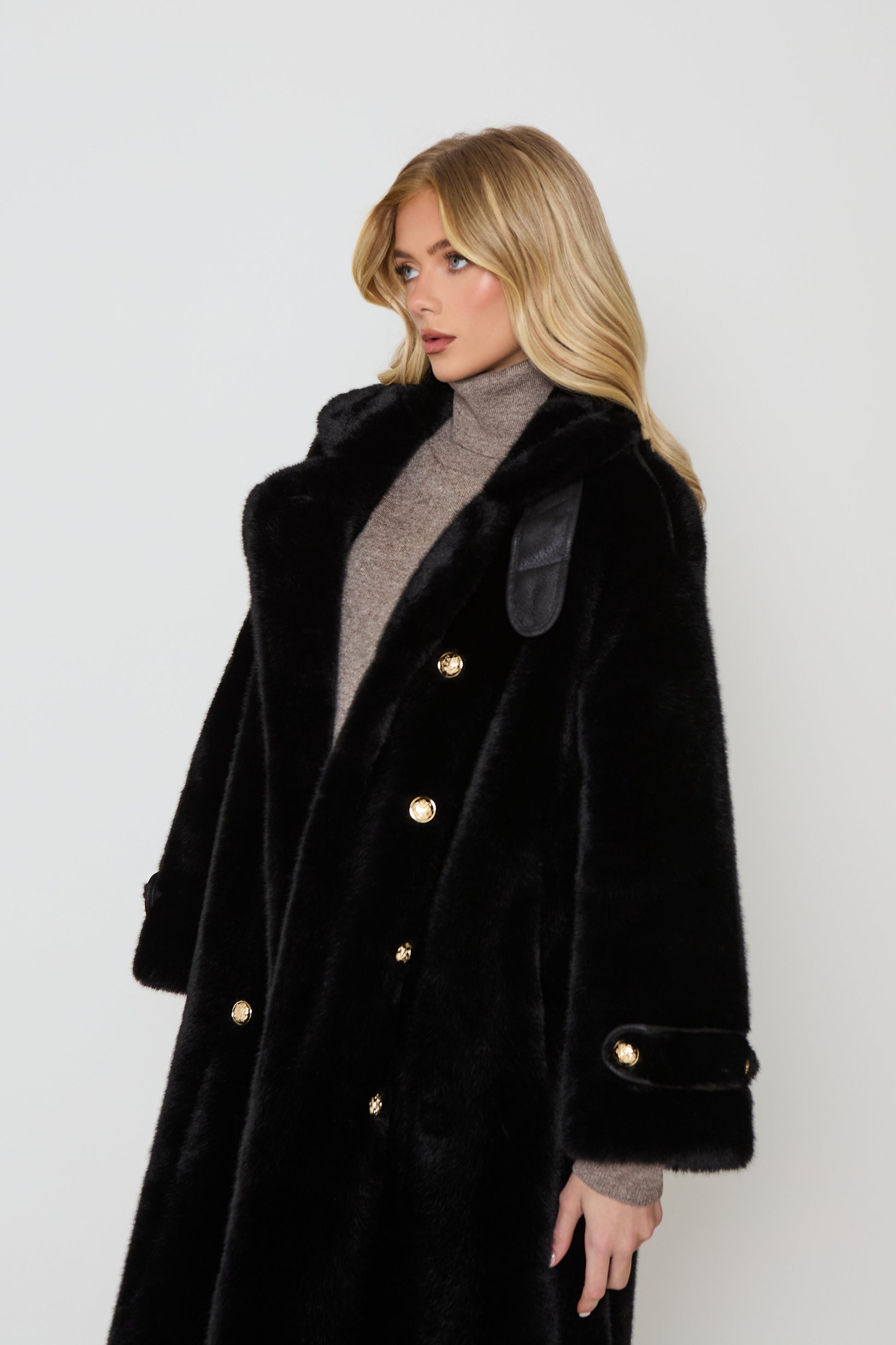 Amara Long Premium Faux Fur Coat