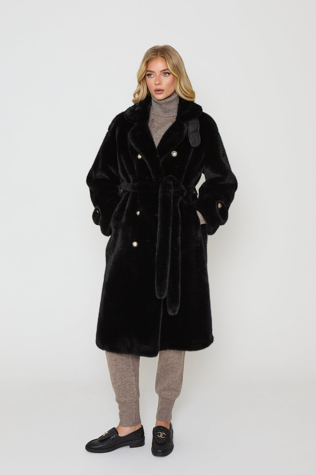 Amara Long Premium Faux Fur Coat
