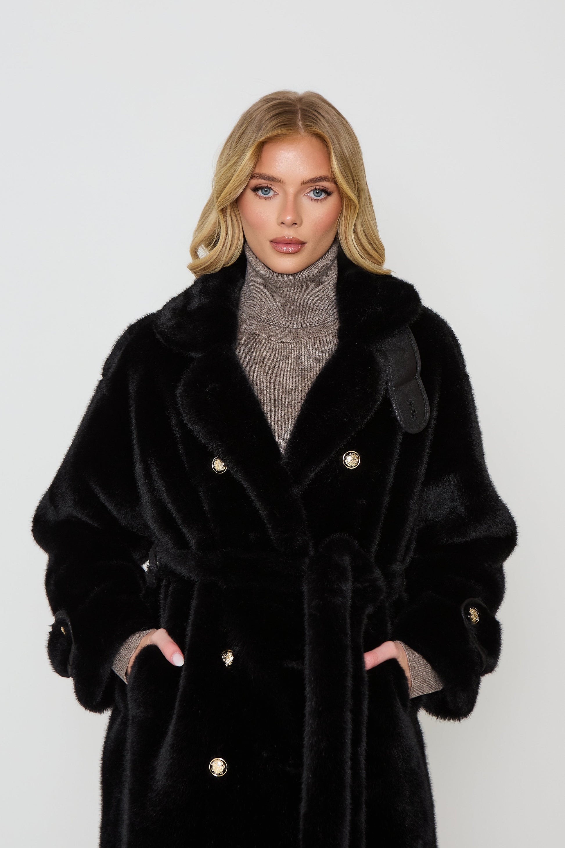Amara Long Premium Faux Fur Coat