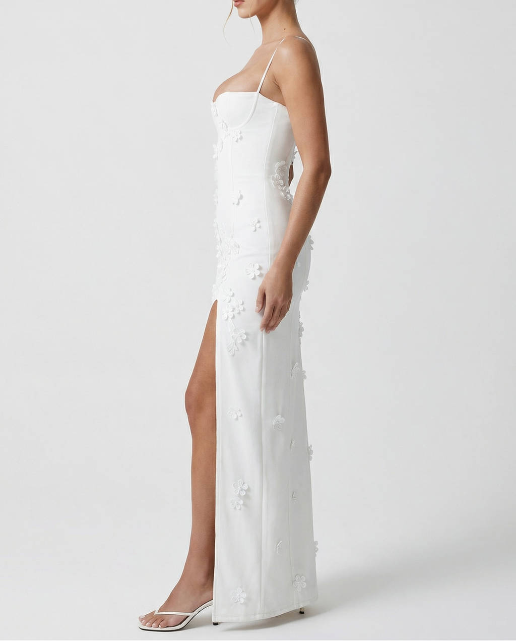 Luna Slit Floral Maxi Dress