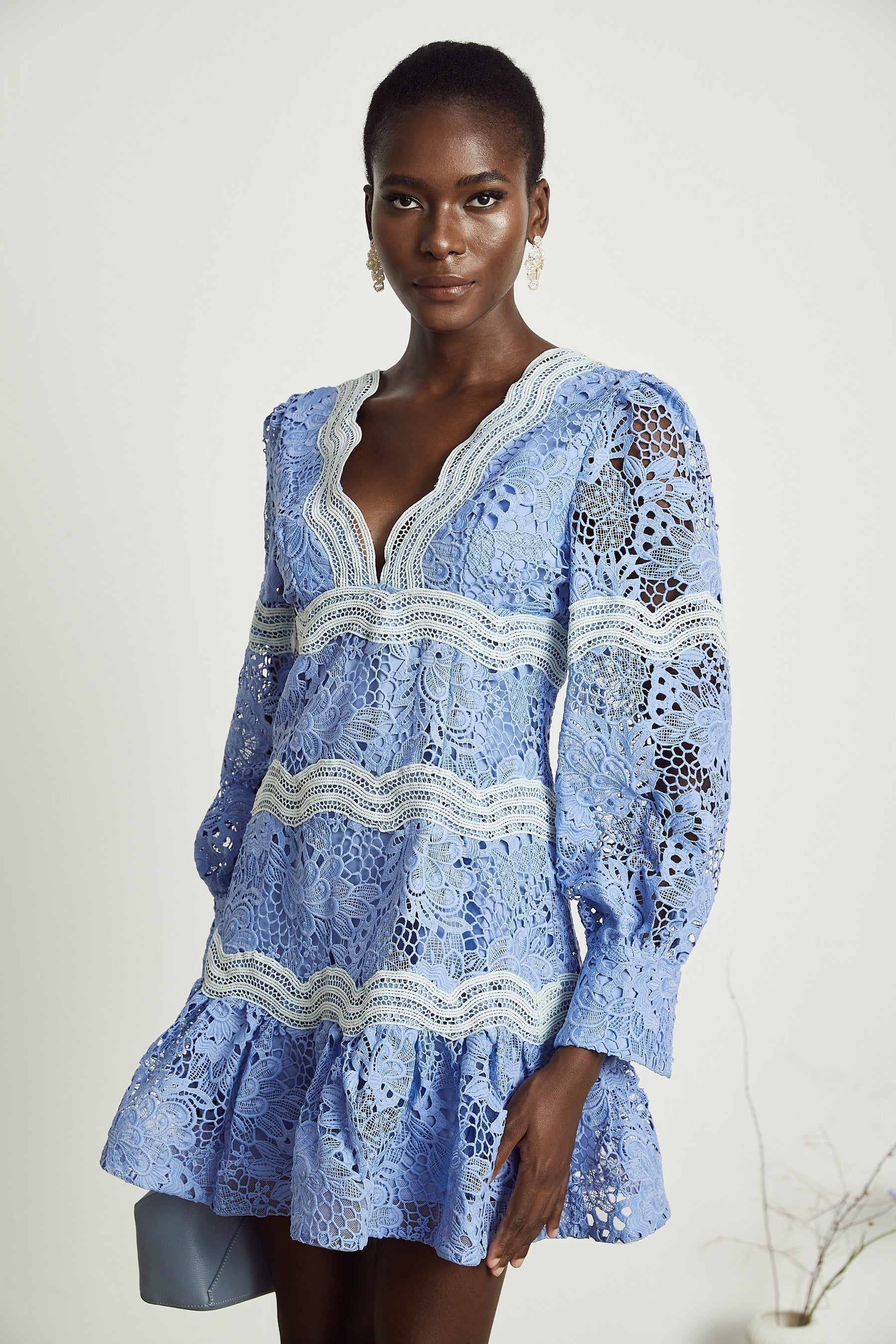 Ambra - Floral Long Sleeve Midi Dress