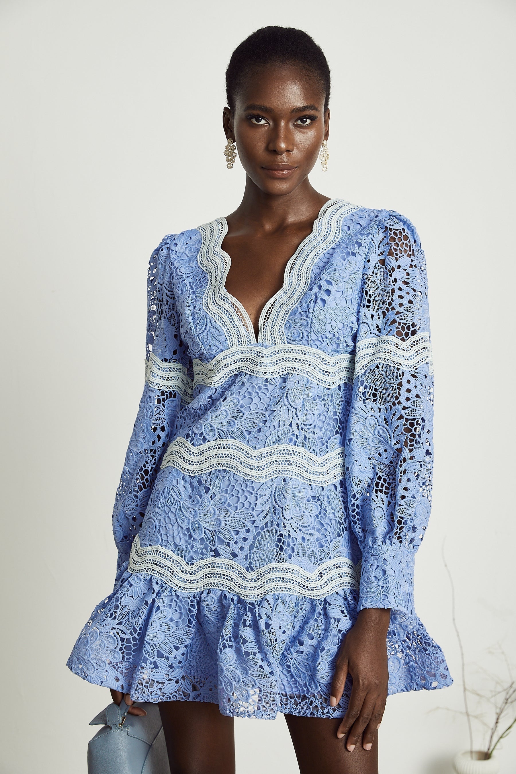 Ambra - Floral Long Sleeve Midi Dress