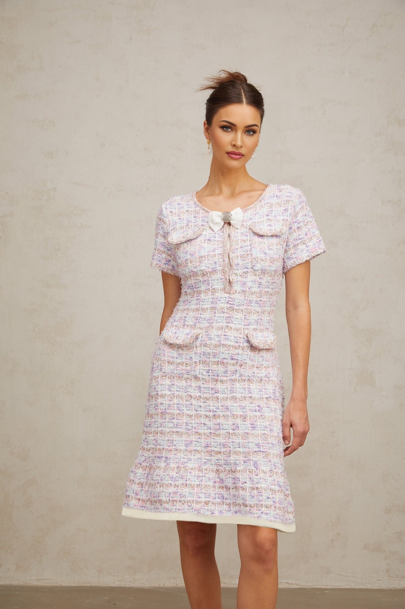 Lacey - Crystal Embellished Midi Dress