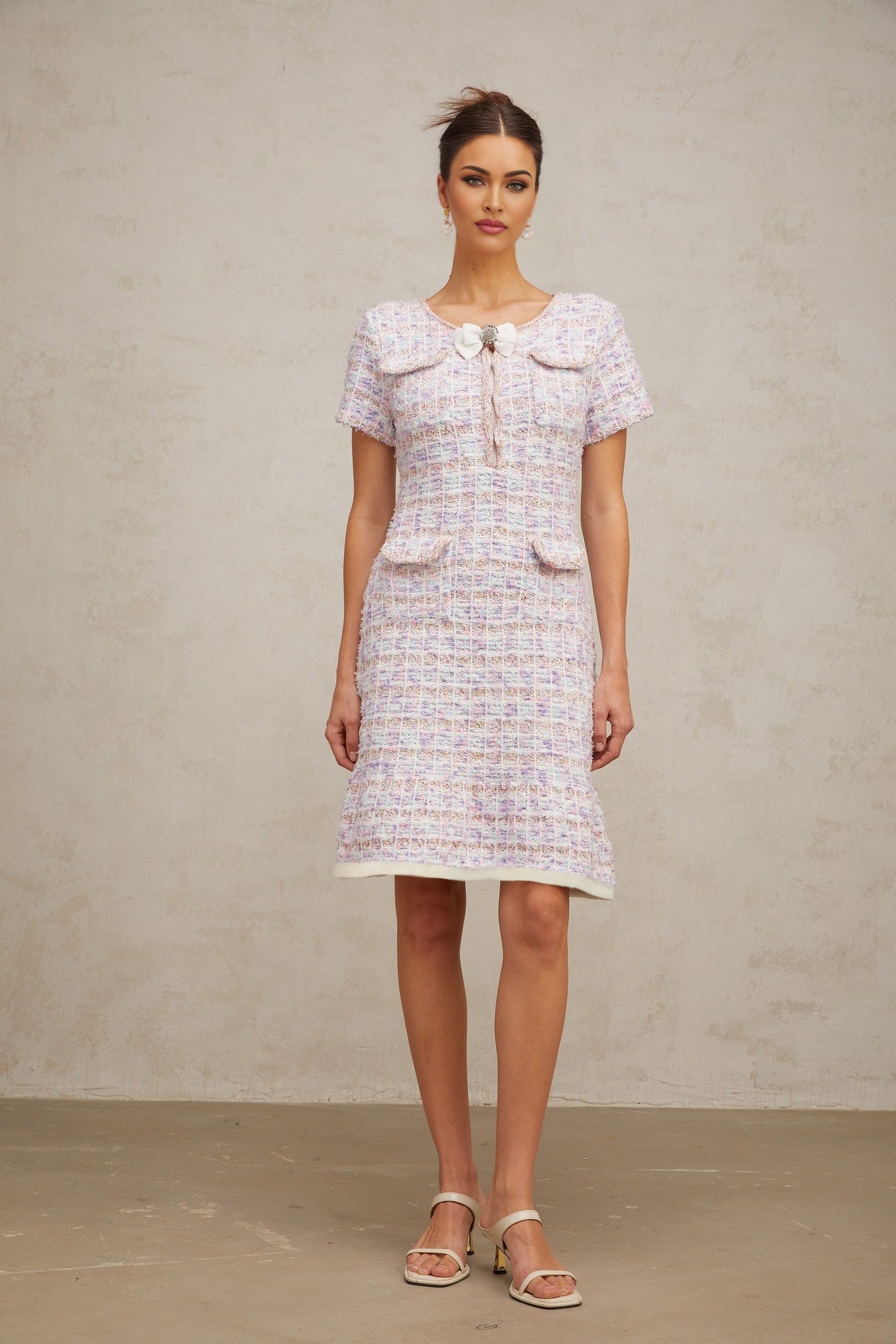 Lacey - Crystal Embellished Midi Dress