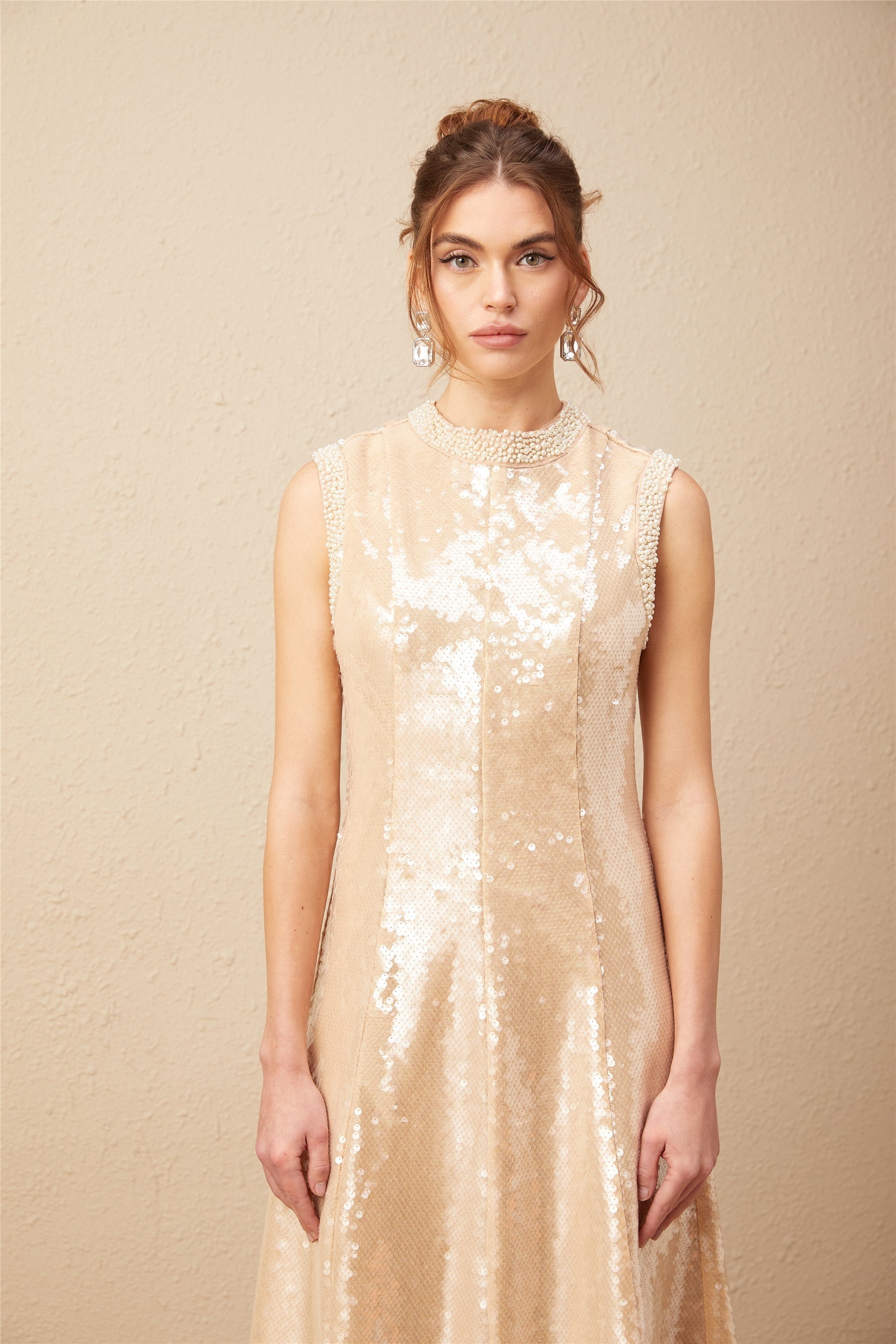 Hayley - Sequin Embellished Midi Dress