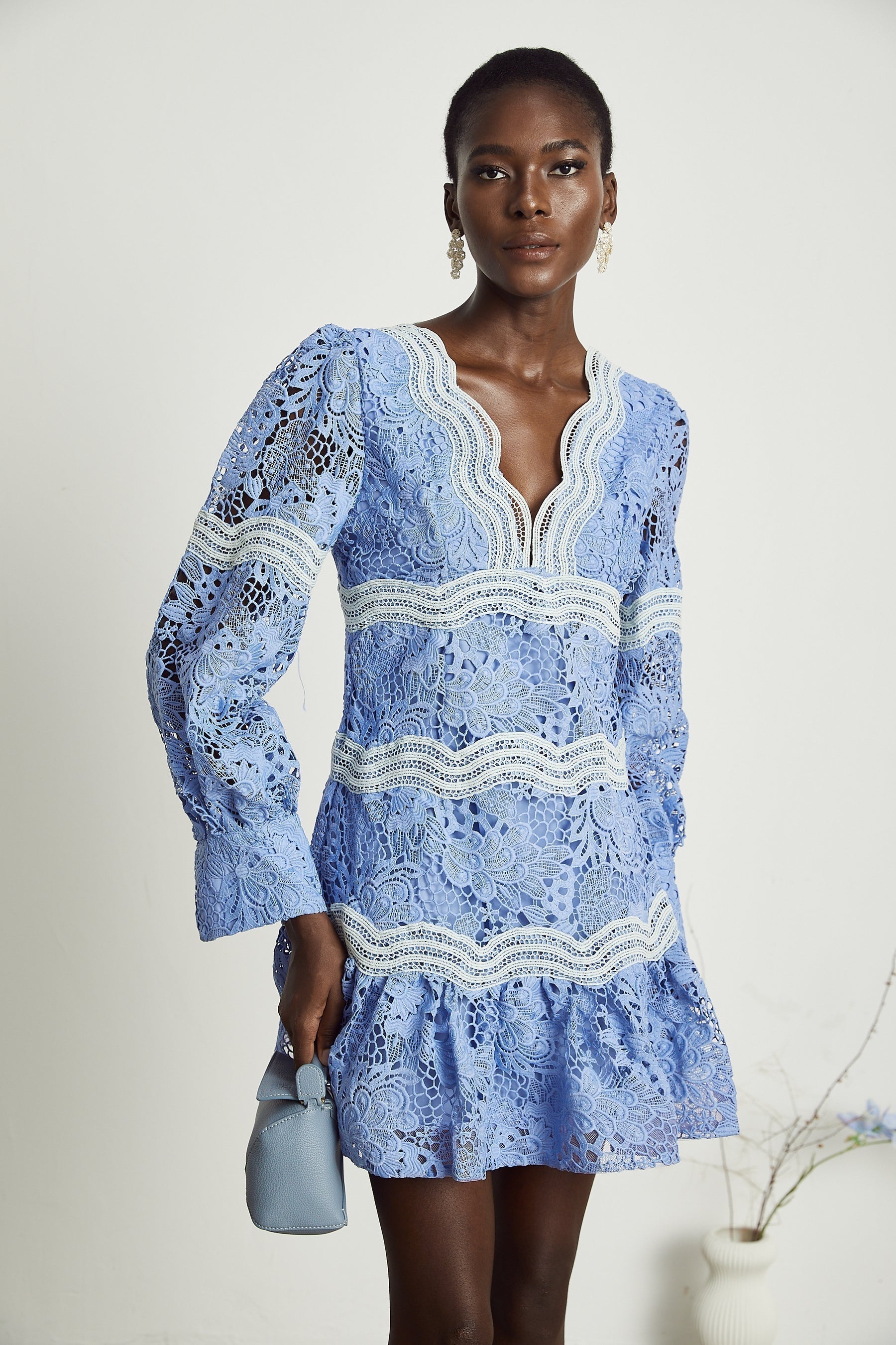 Ambra - Floral Long Sleeve Midi Dress