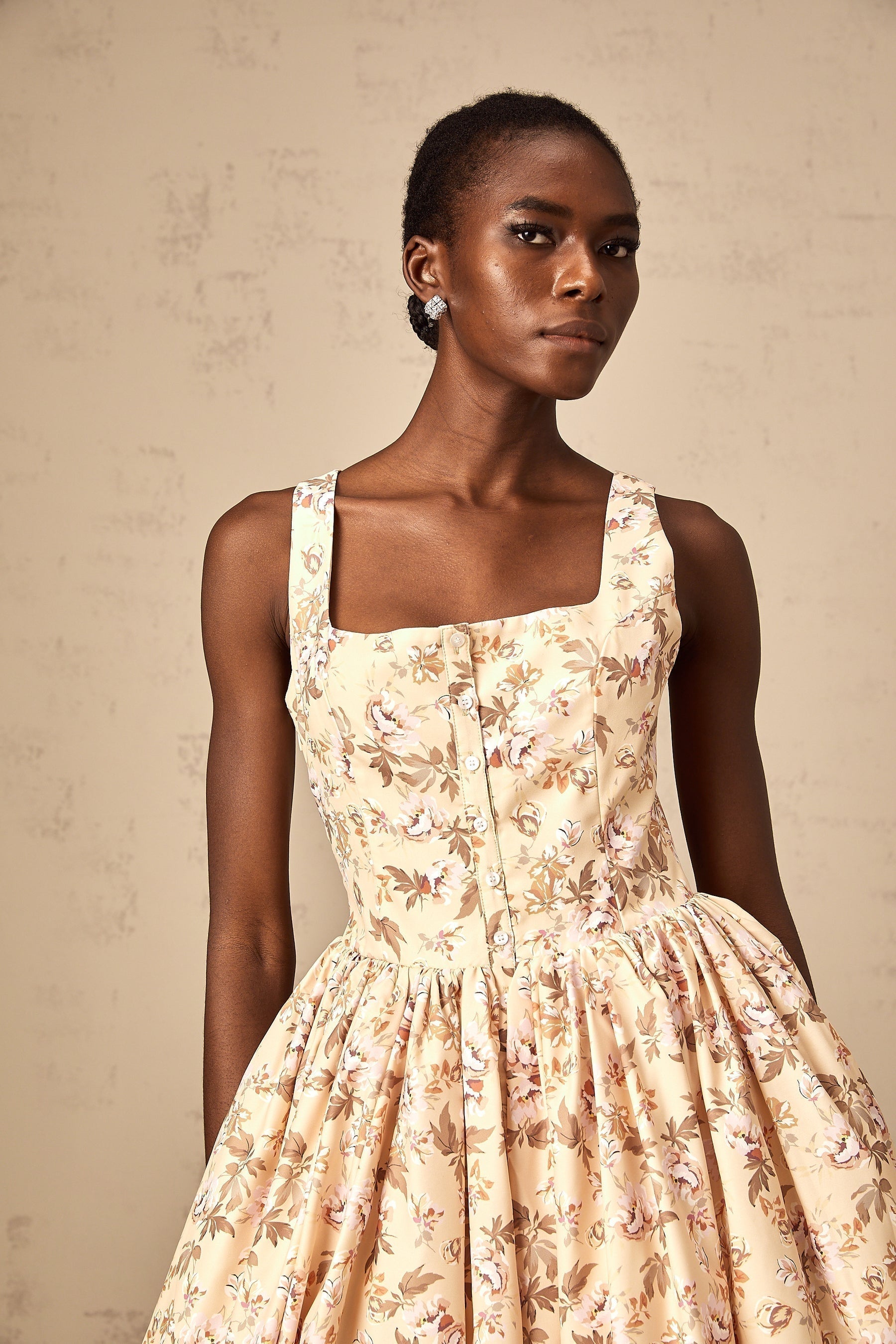 Brinley - Floral Midi Dress