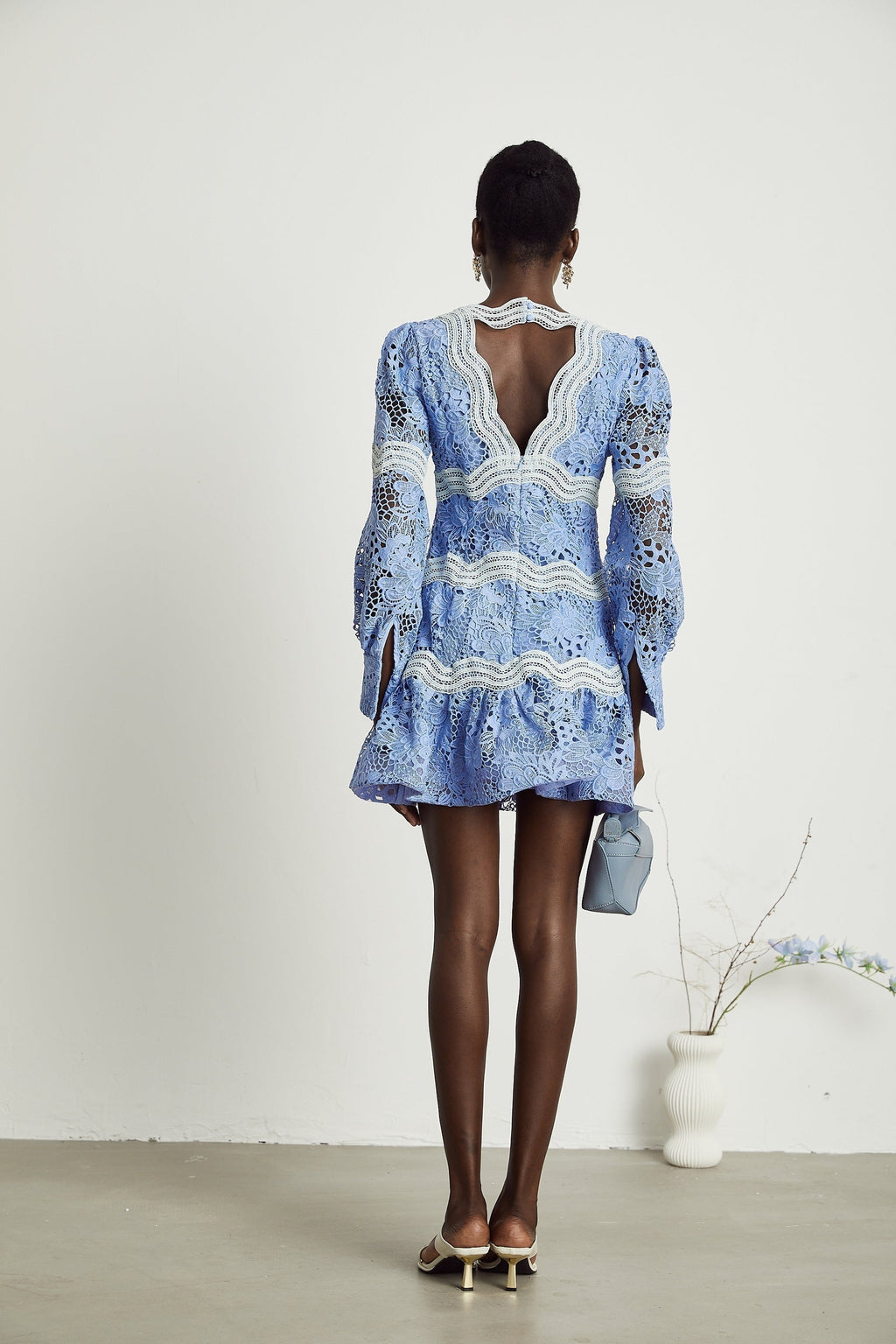 Ambra - Floral Long Sleeve Midi Dress