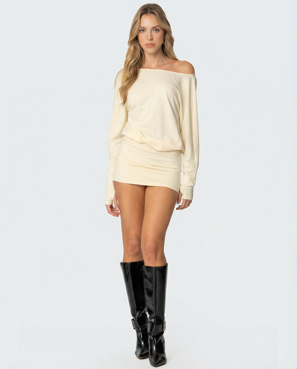 Lune Long Sleeve Mini Dress
