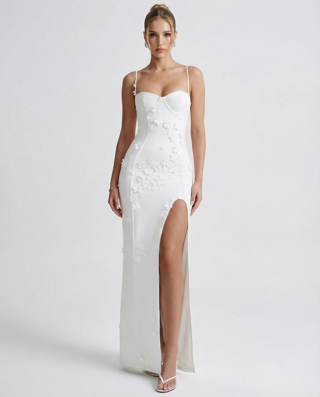 Luna Slit Floral Maxi Dress