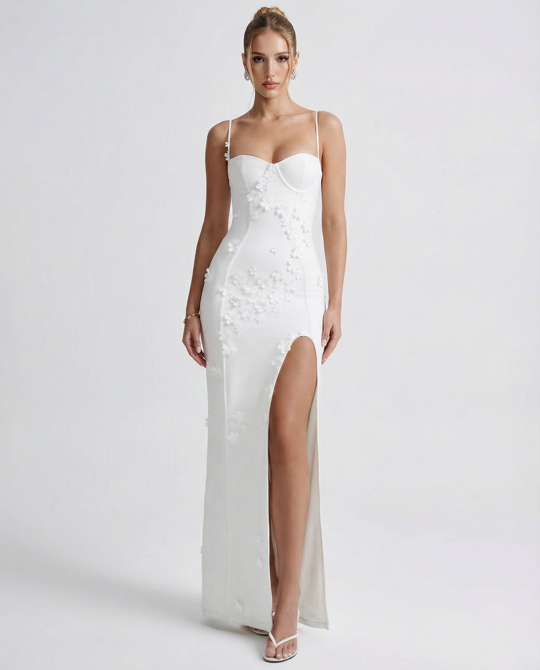 Luna Slit Floral Maxi Dress