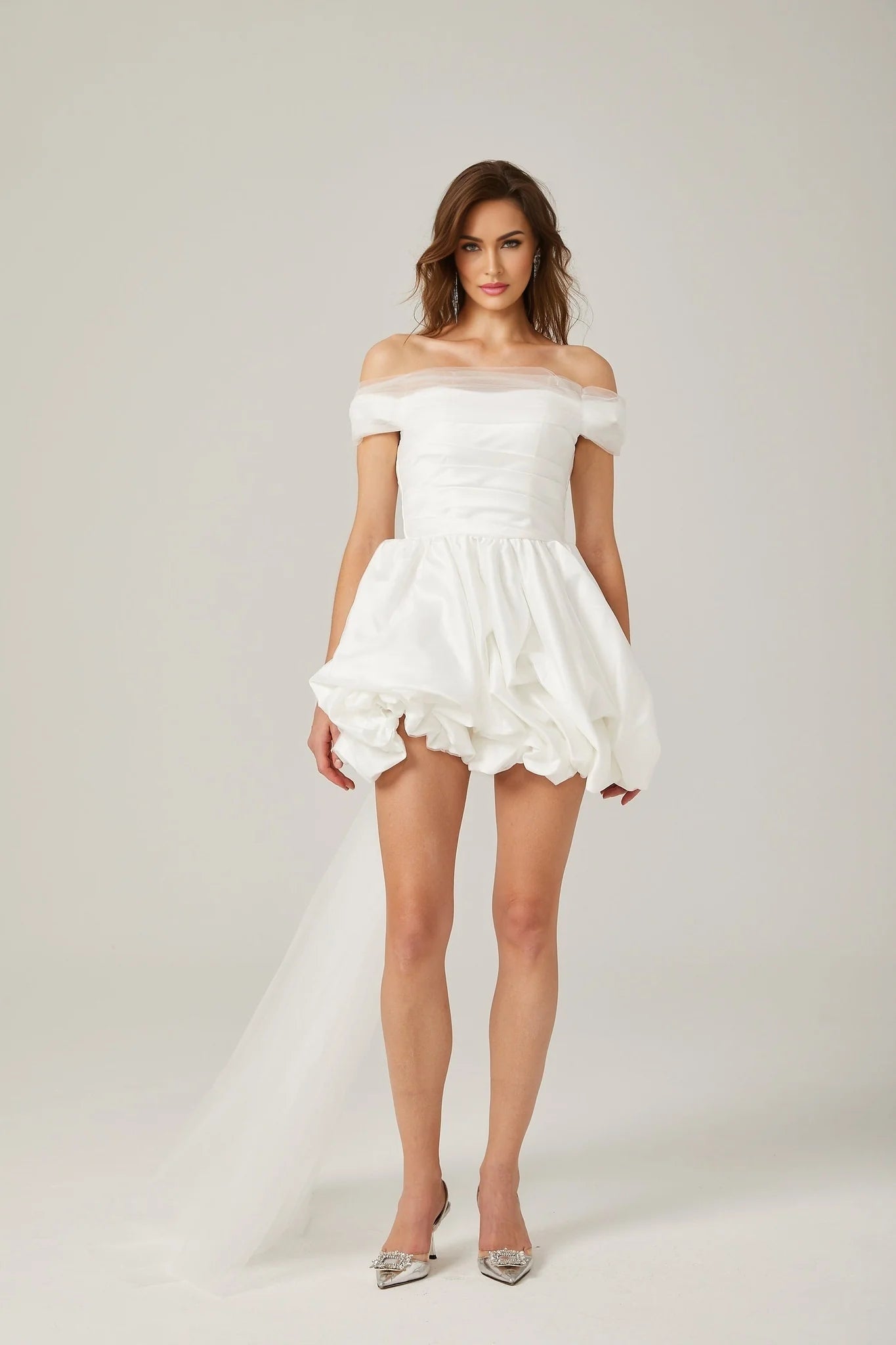 Bella - White Off-Shoulder Mini Dress
