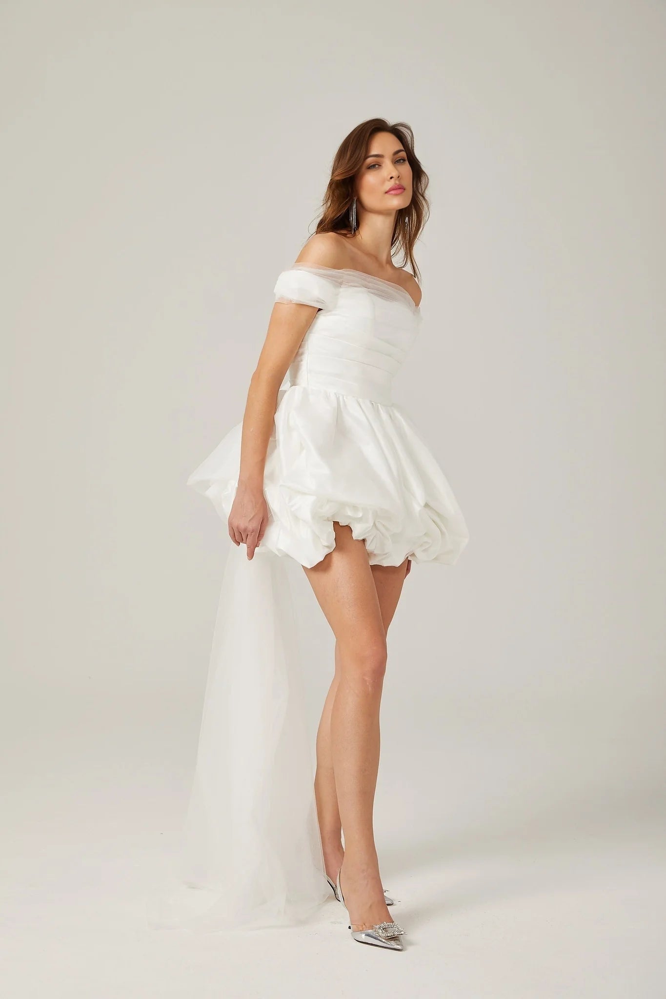 Bella - White Off-Shoulder Mini Dress