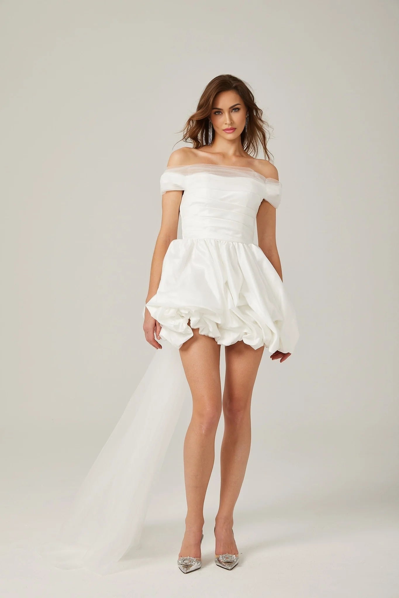 Bella - White Off-Shoulder Mini Dress