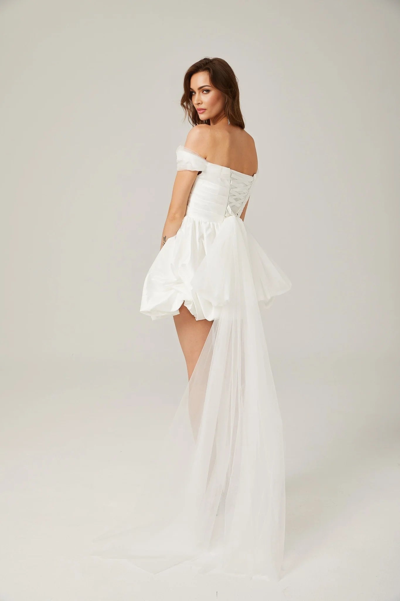 Bella - White Off-Shoulder Mini Dress