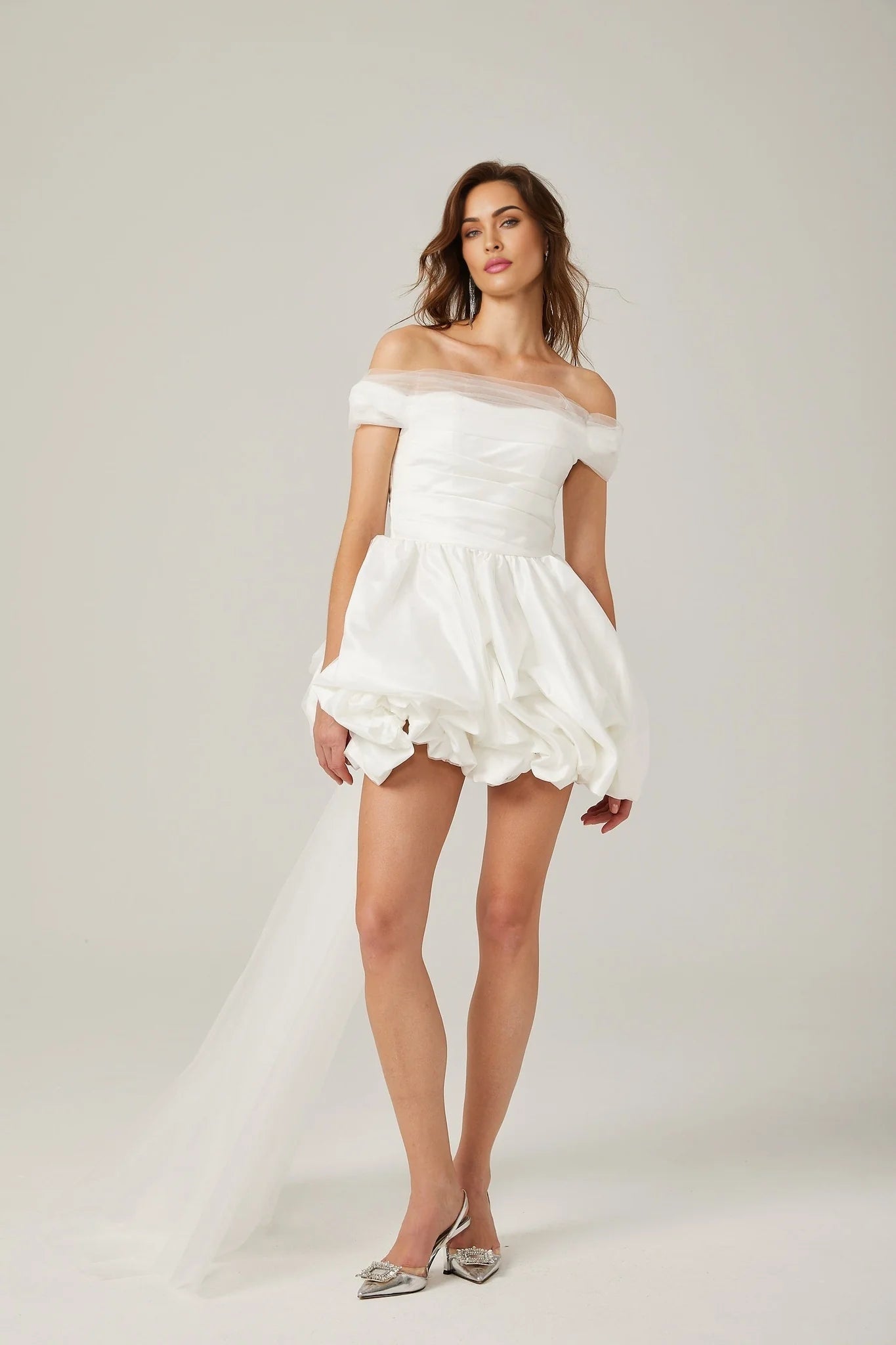 Bella - White Off-Shoulder Mini Dress