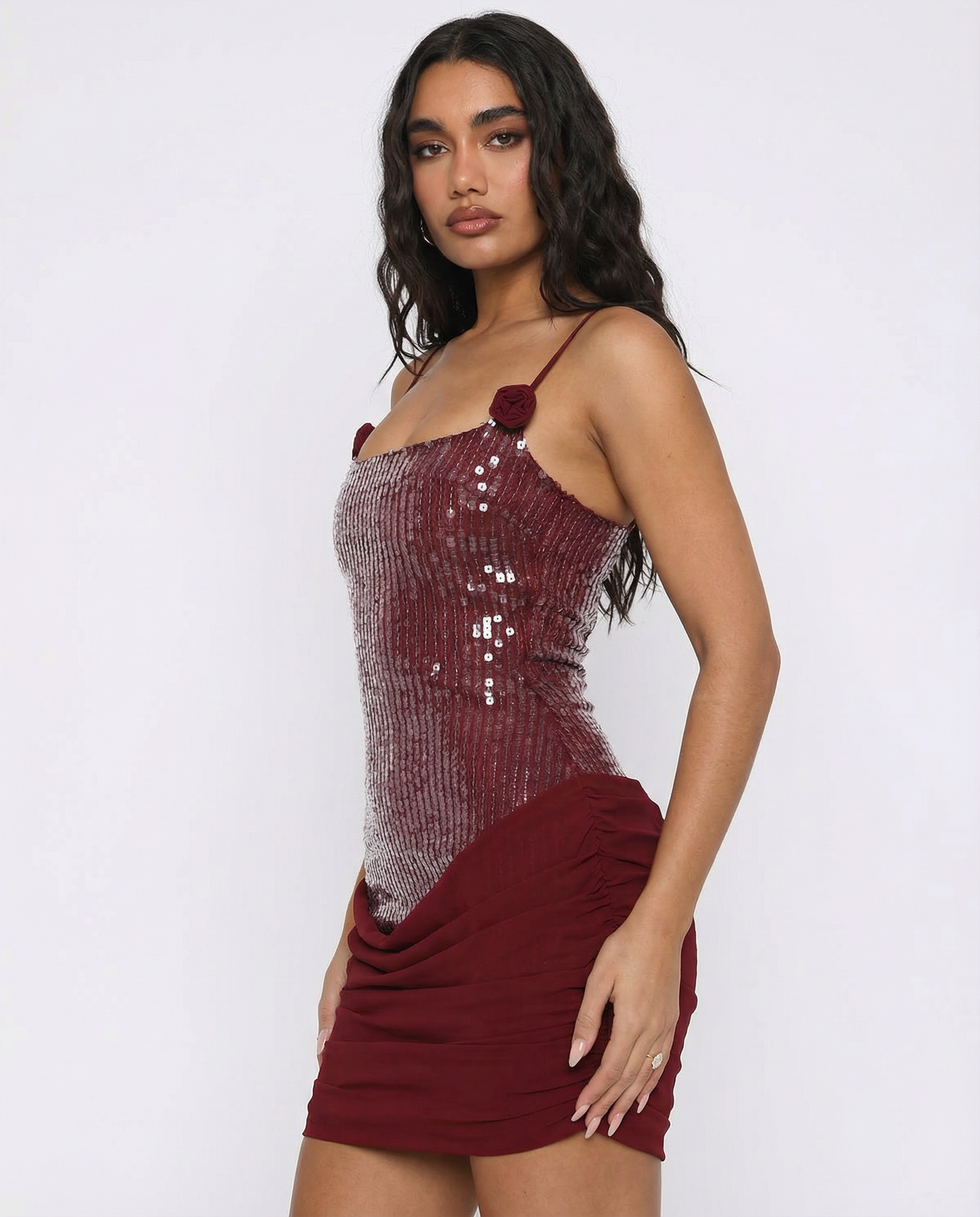 The Lumina Sequin Mini Dress