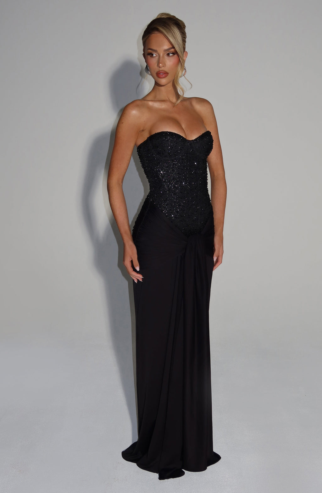 Carina Sequin Embellished Maxi Dress