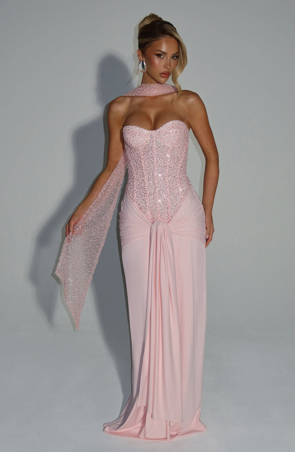 Carina Sequin Embellished Maxi Dress