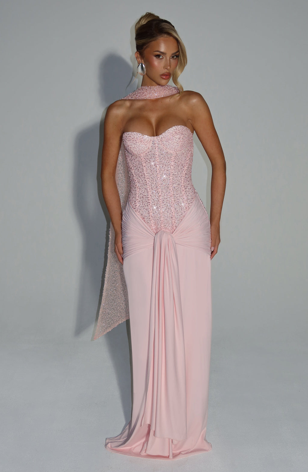 Carina Sequin Embellished Maxi Dress