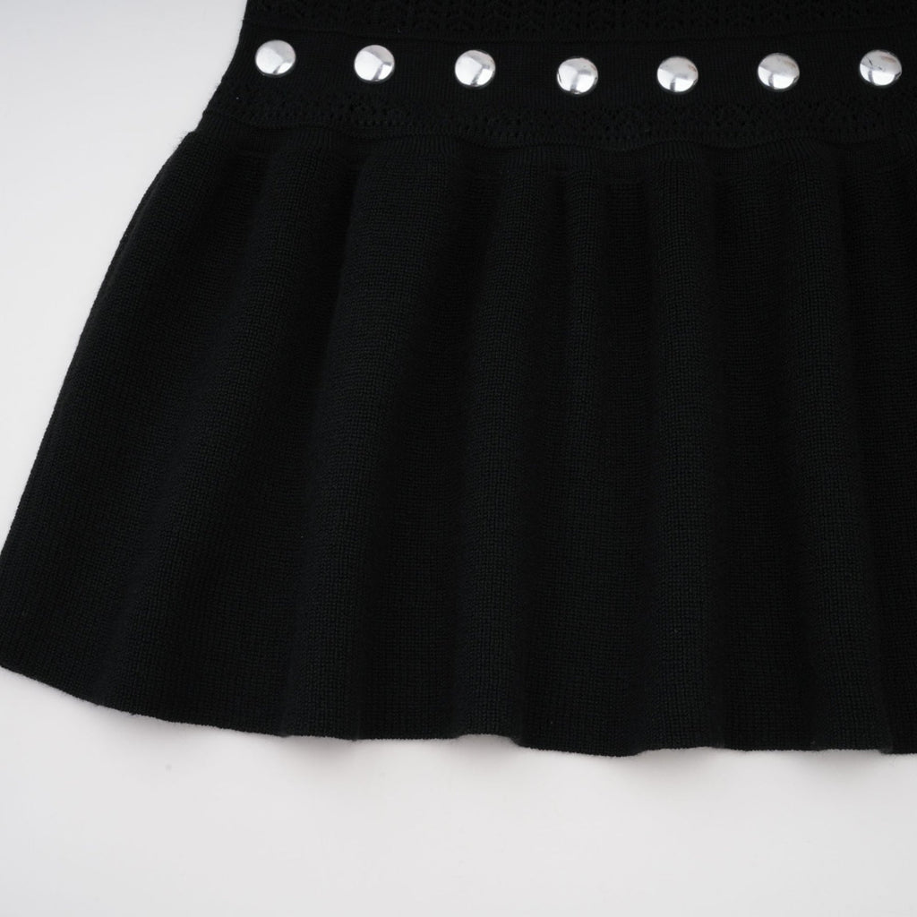 Cinzietta - Crochet Knit Embellished Maxi Dress