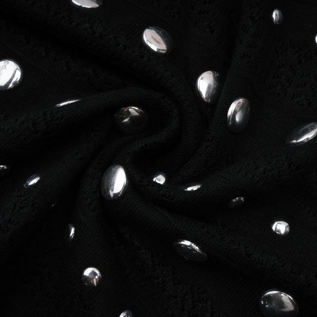 Cinzietta - Crochet Knit Embellished Maxi Dress