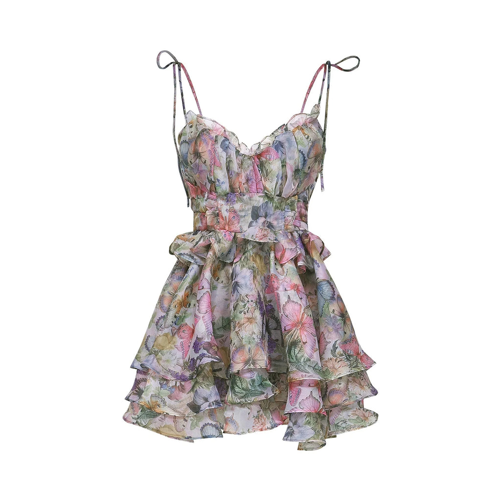 Ainsley - Floral Sleeveless Mini Dress