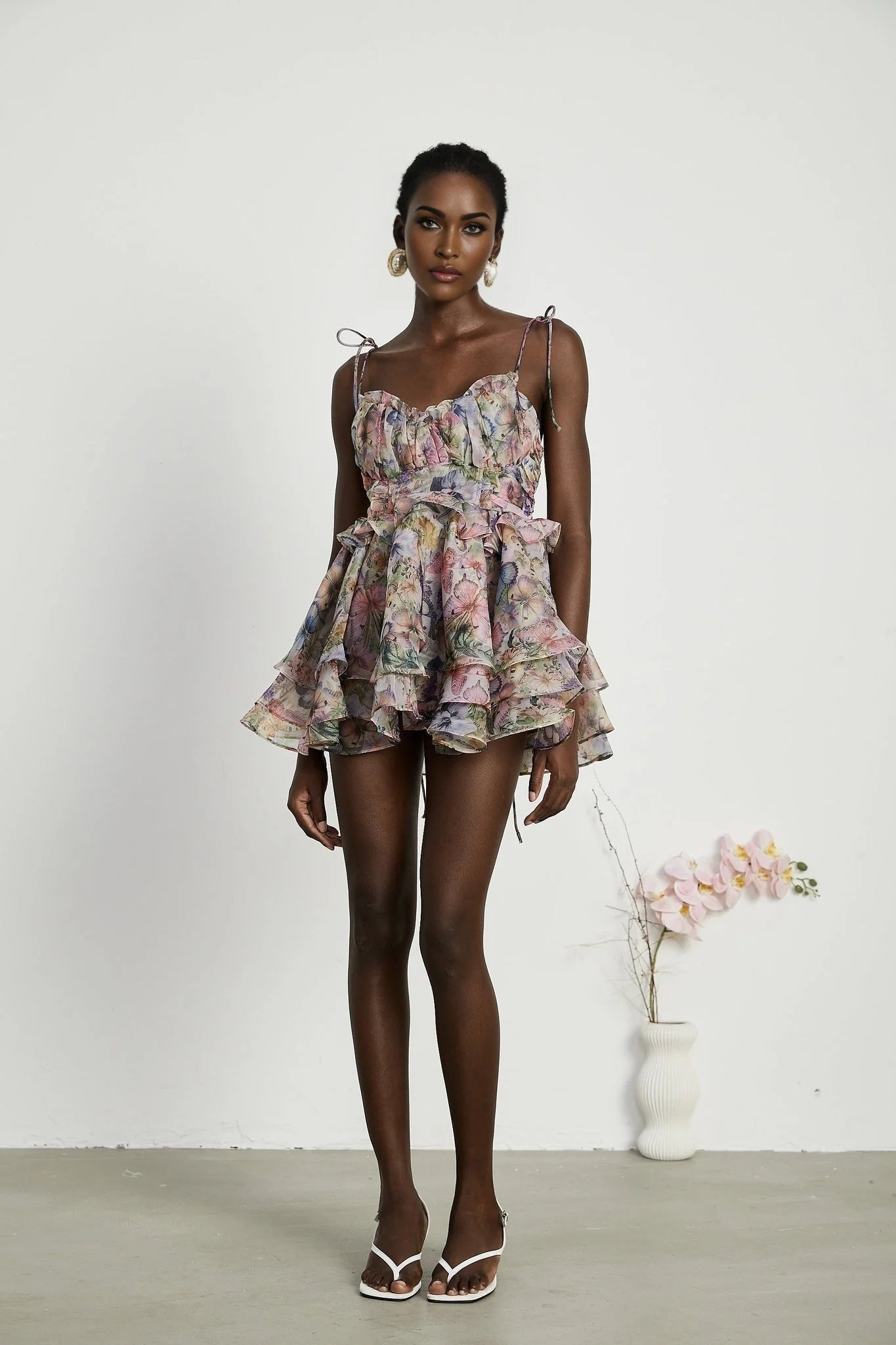 Ainsley - Floral Sleeveless Mini Dress