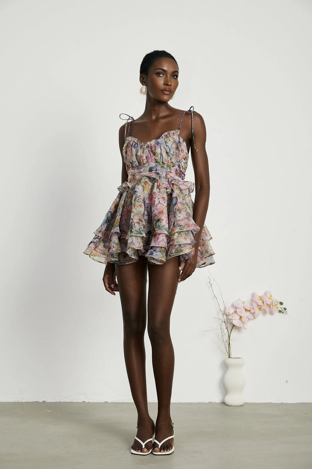 Ainsley - Floral Sleeveless Mini Dress
