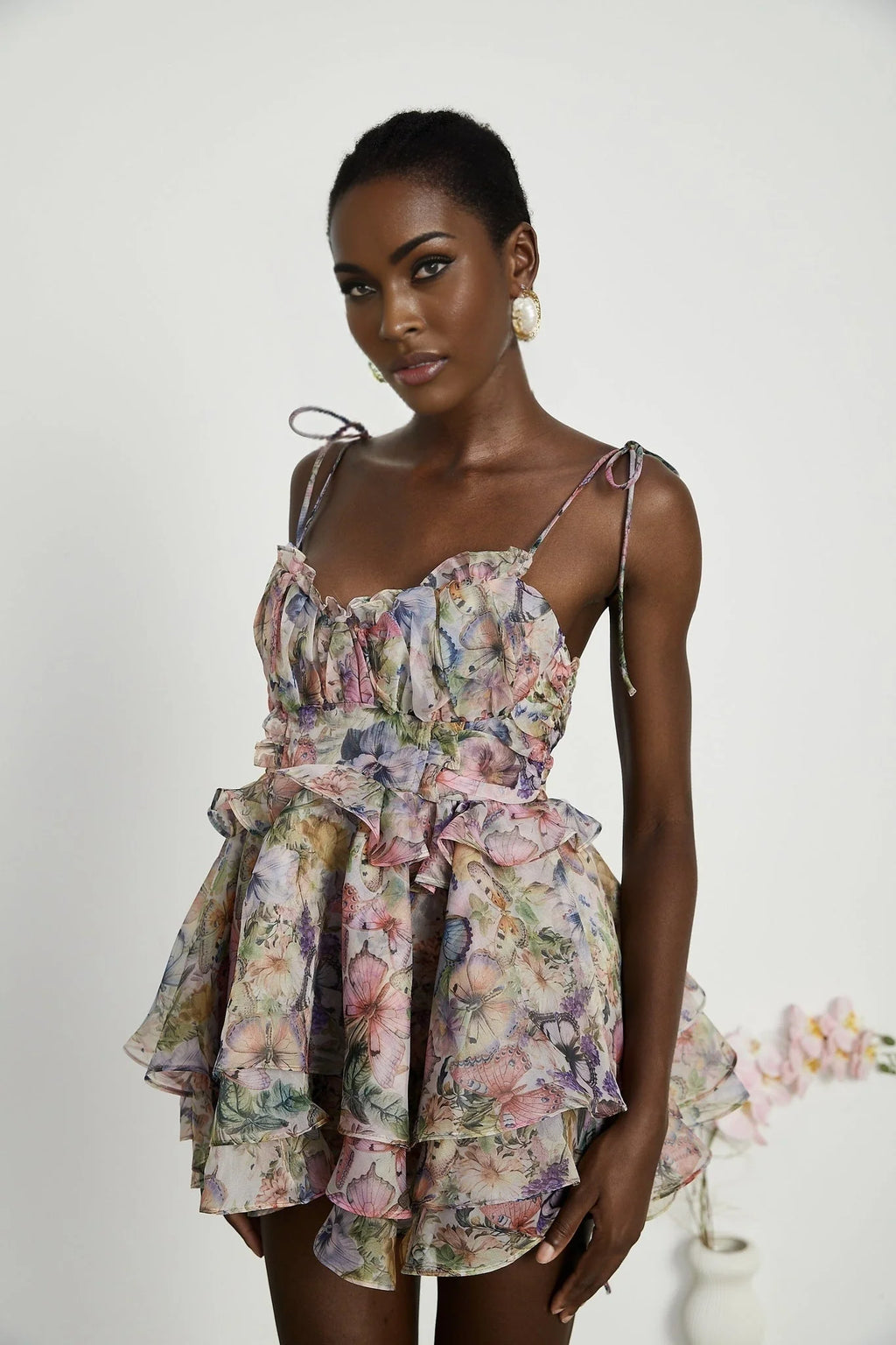 Ainsley - Floral Sleeveless Mini Dress