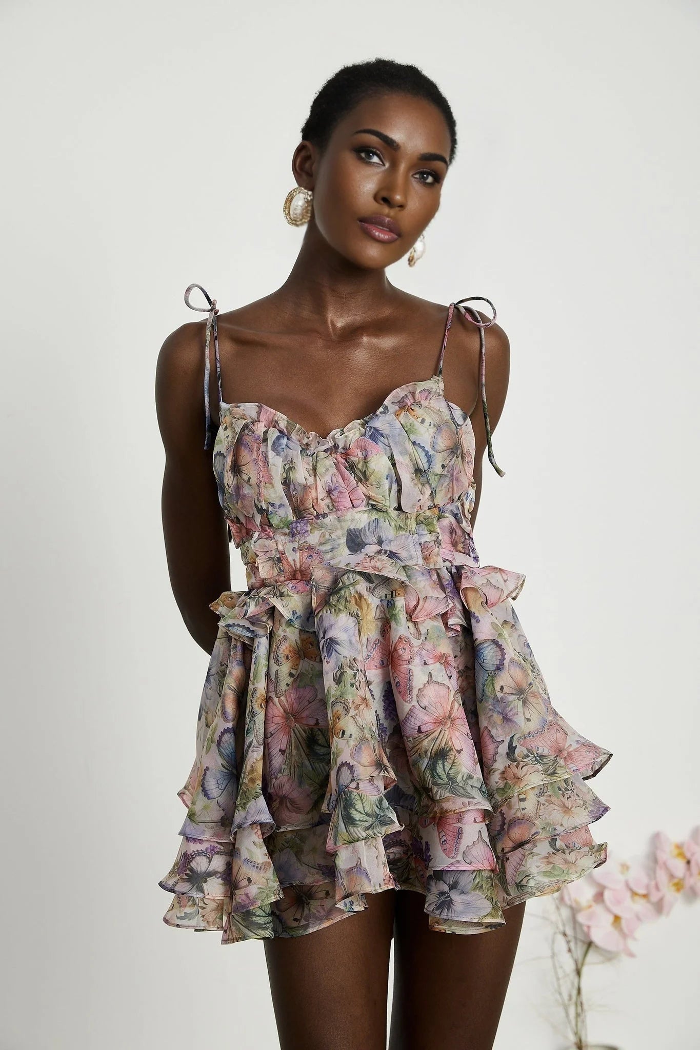 Ainsley - Floral Sleeveless Mini Dress