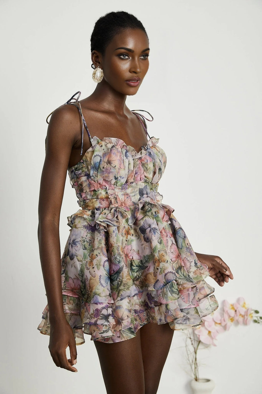 Ainsley - Floral Sleeveless Mini Dress