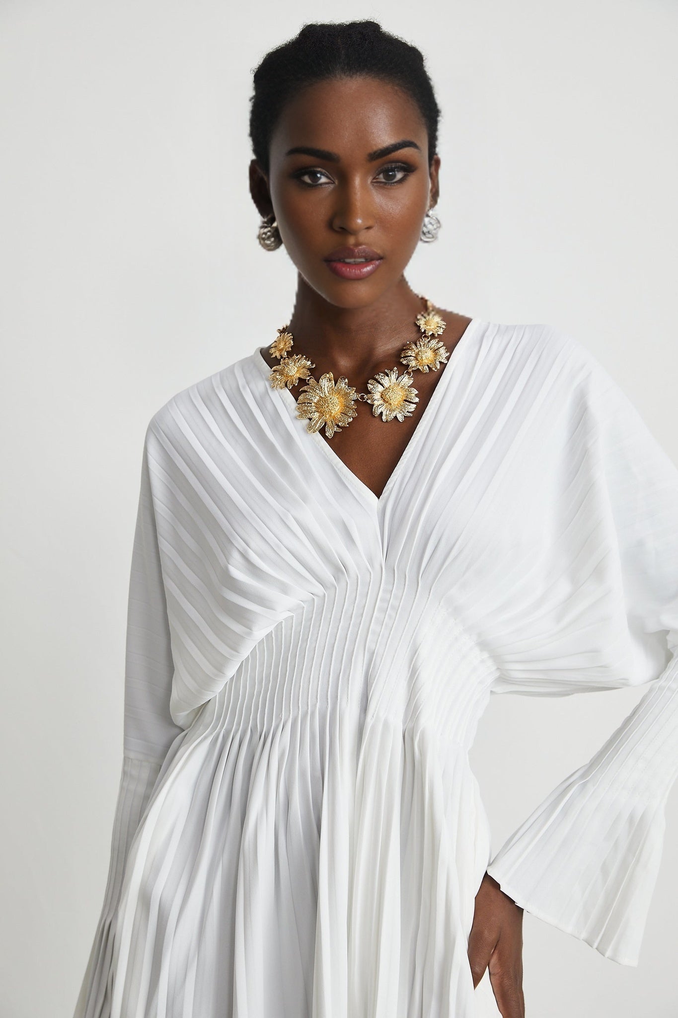 Claudette - Pleated Mini Dress