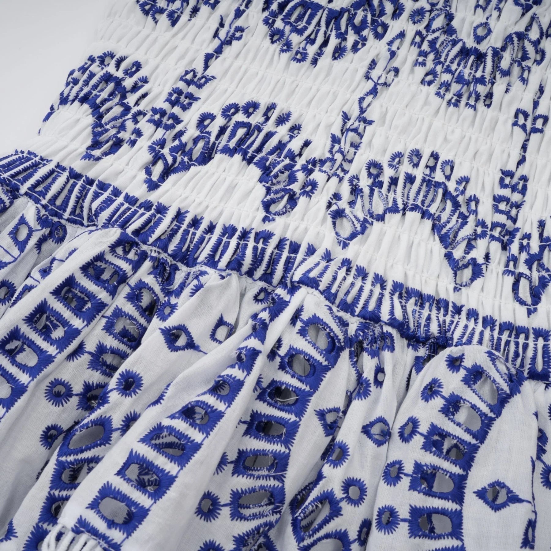 Claudia - Off-Shoulder Broderie Mini Dress