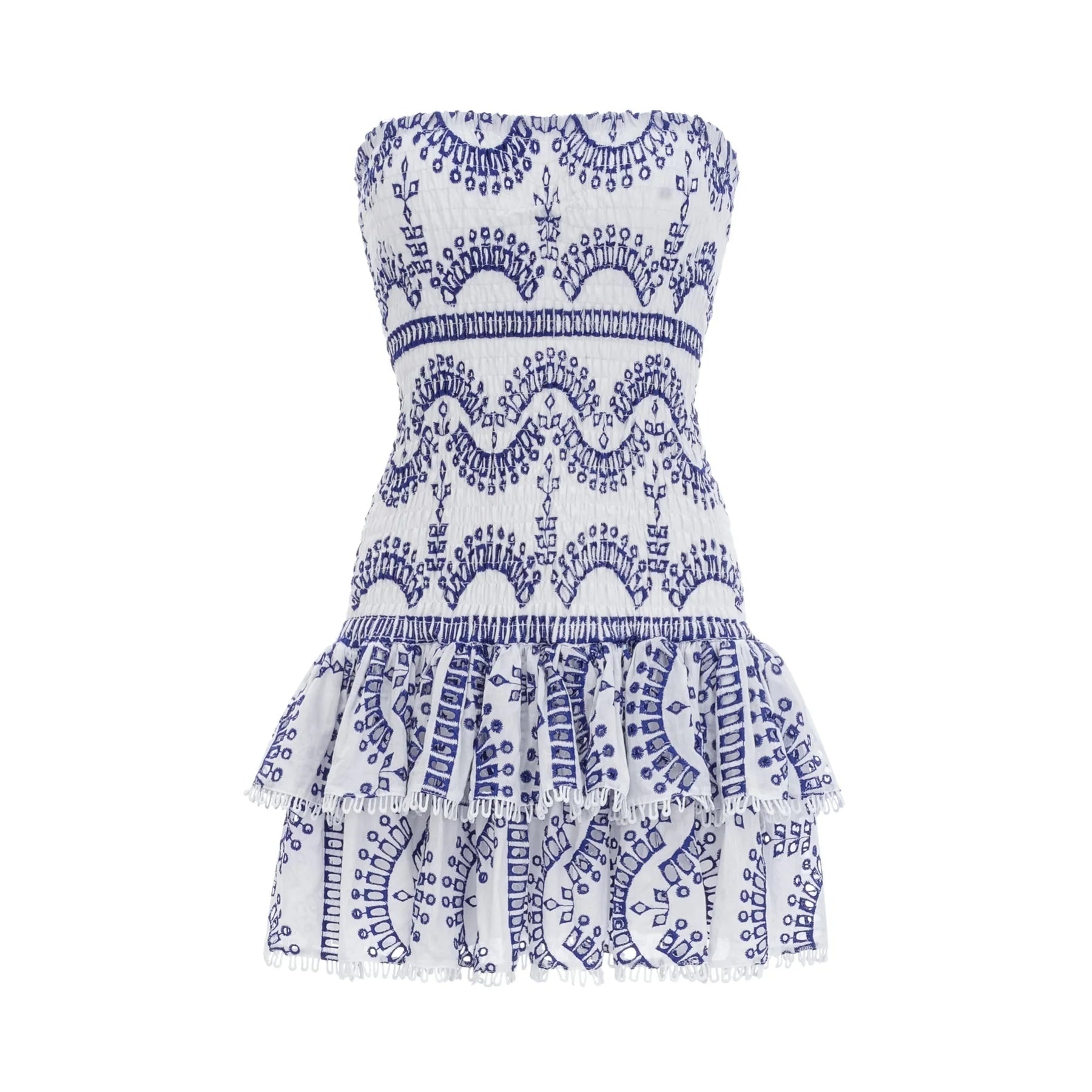 Claudia - Off-Shoulder Broderie Mini Dress